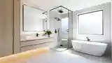 Skandynawski salon łazienkowy
