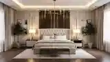 Luxury Bedroom with Wood Accents