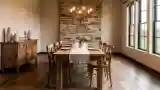 Elegant Dining Room with Rustic Charm