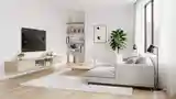 Skandynawski Salon z Drewnem i Białym