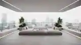 Patio z minimalistycznym designem