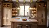 Rustic Kitchen with Warm Ambiance