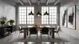 High-End Industrial Dining Room