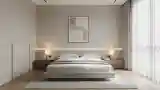 Sufitowa Minimalistyczna Sypialnia