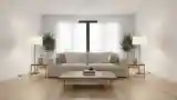Minimalist Living Room with Warm Light