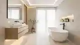 Luxury Bath with Marble Accents