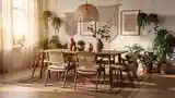 Elegancka Jadalnia w Stylu Boho