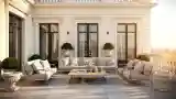 Classic Terrace with Marble Accents