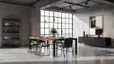 Industrialny salon w stylu loftowym