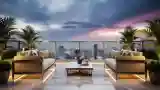 Cityscape Balcony Lounge