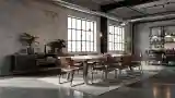 Industrial Dining with Raw Charm