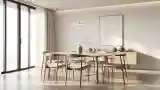 Elegancka sala przyjazdowa z drewnem