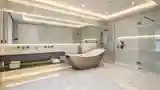 Lakoniczna łazienka w marmurze