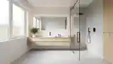 Luxury Shower with Wood and Concrete