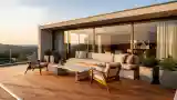 Sunrise Terrace with Glass Walls