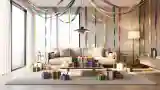 Japandi Living Room with Festive Cheer