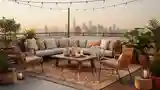 Boho Taras z Wzgórzem