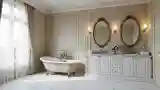 Elegancka łazienka w stylu francuskim