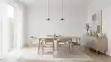 Elegant Dining Room with Wood Accents