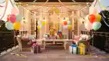 Birthday Terrace with Balloons