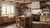 Rustic Kitchen with Wood Accents