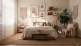 Wysoki styl boho w sypialni