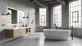 Łazienka Loftowa z Betonem