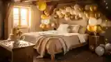 Rustic Bedroom Celebrating a Special Day