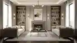 Elegancki Salon z Marmurem