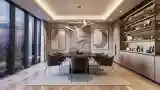 Elegant Dining Room with City View