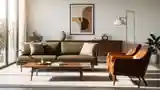 Golden Mid-Century Modern Lounge