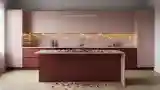 Minimalist Kitchen in Rose Tones