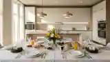 Kuchnia Luxusowa z Marmurowym Blatem