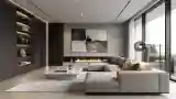 Luxurious Lounge with Ambient Light