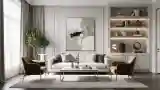 Modern Classic Living Room with Luxurious Materials