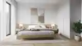 Scandinavian Bedroom with Wood