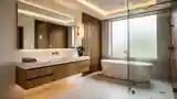 Drewniana łazienka w stylu nowoczesnym