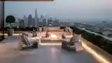 Modern Luxury Terrace with City View