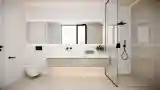Lakonistyczna łazienka w stylu minimalistycznym