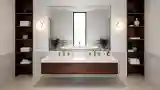 Minimalist Bathroom with Warm Textures