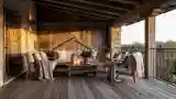 Rustic Wooden Deck Lounge