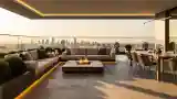 Luxury Terrace with City View