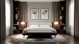 Luxury Bedroom with Wood and Linen