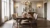 Golden Dining Hall Elegance