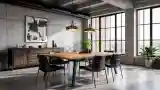 High-End Industrial Dining Room