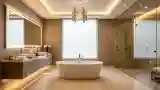 Minimalist Luxury Bathroom with Marble
