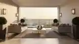 Luxury Lounge with Marble and Silver Accents