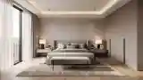 Luxury Bedroom with Textured Walls