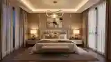 Glamour Bedroom with Luxury Materials