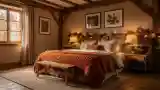 Drewniany Pokój Nocny w Stylu Rustycznym